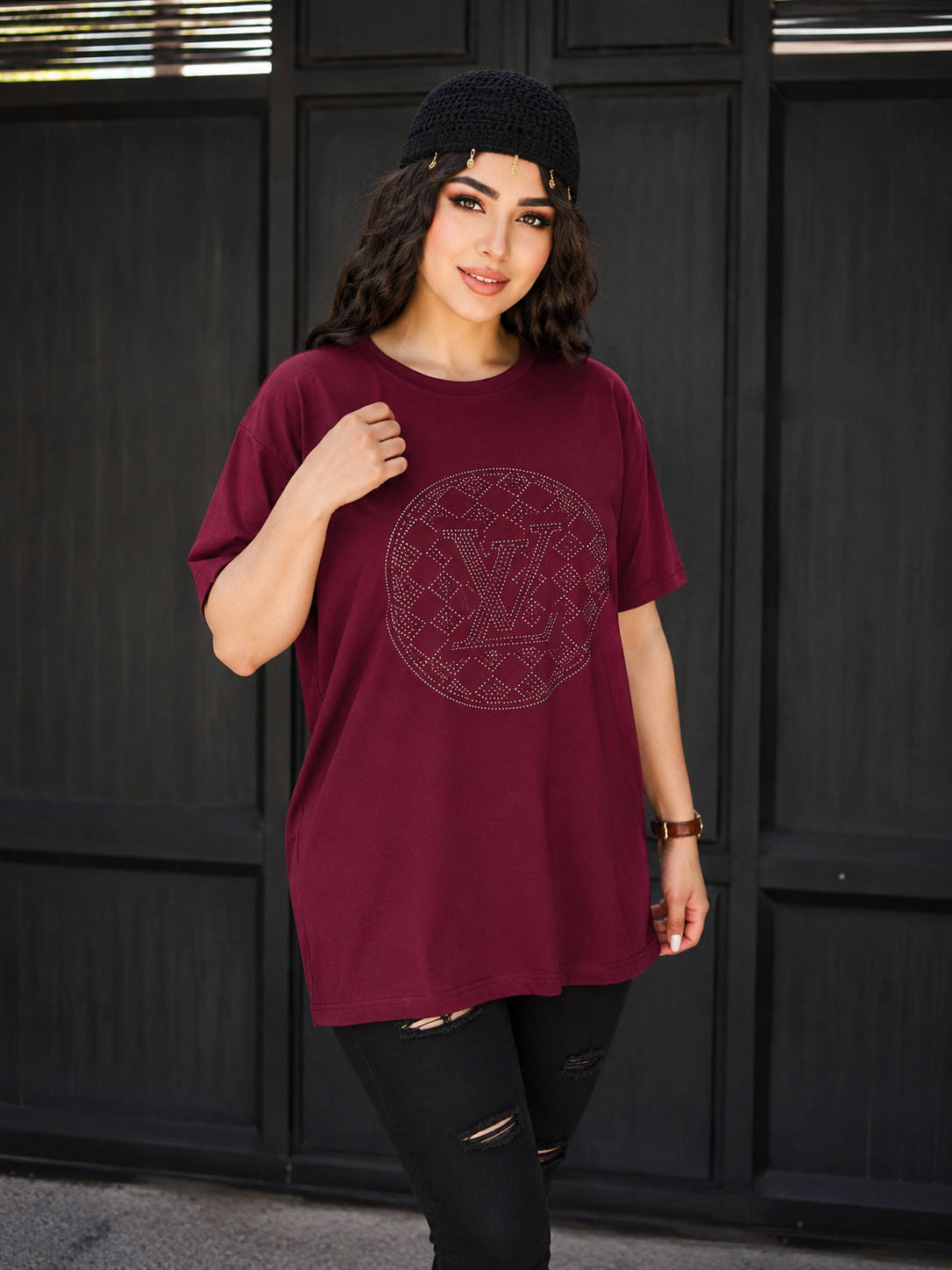 تیشرت LV قواره دار عمده
